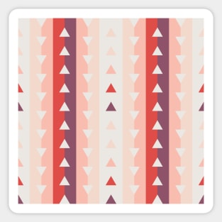 Vertical stripes and triangles pattern Sticker